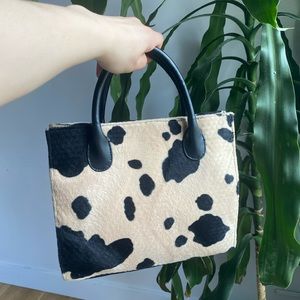 Vintage cow print purse